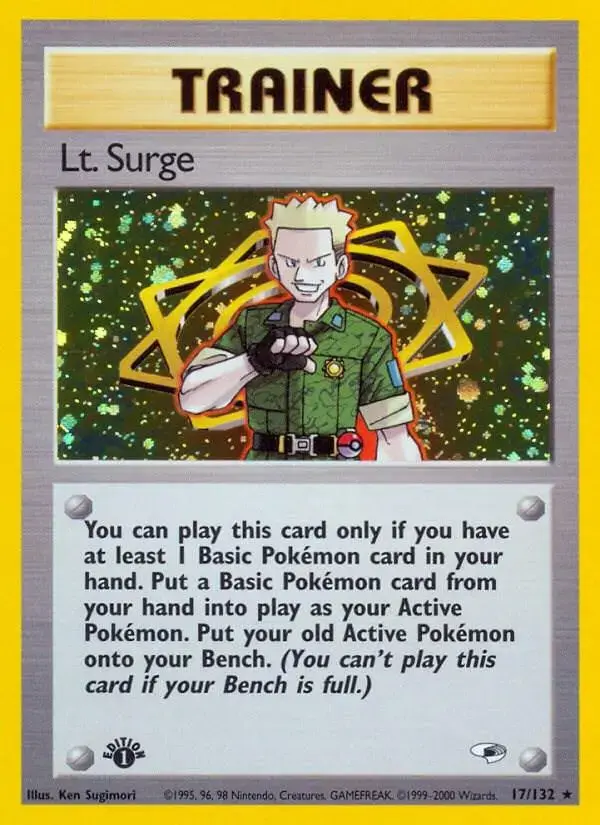 Lt. Surge [1st Edition] - Pokemon Gym Heroes #17