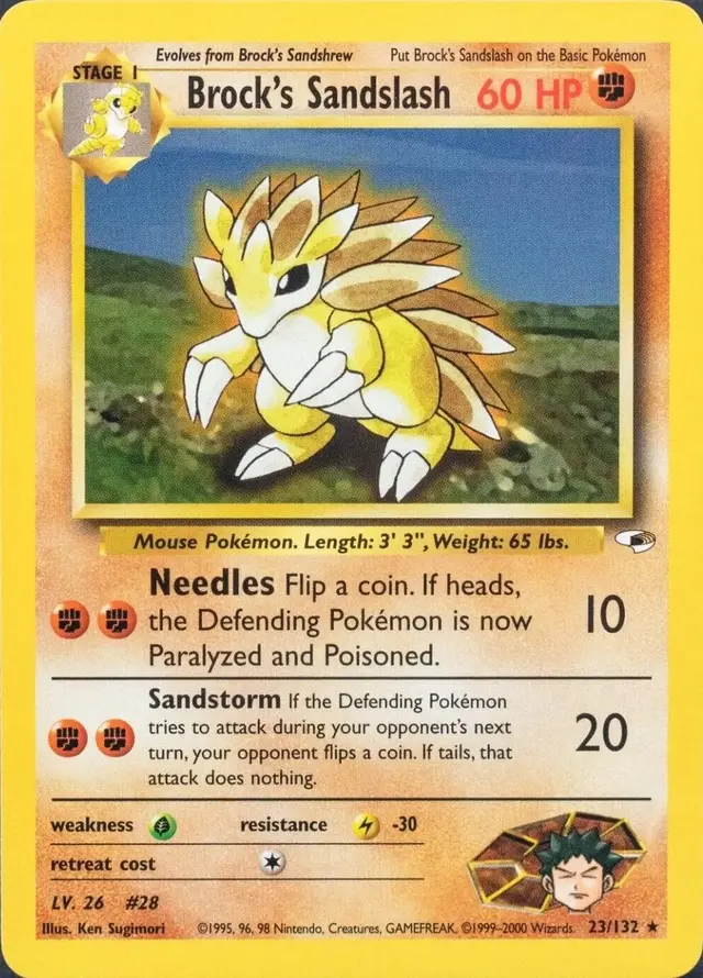 Brock's Sandslash - Pokemon Gym Heroes #23