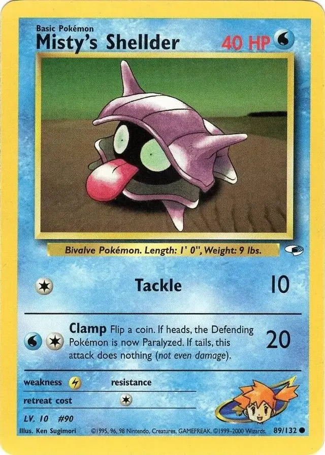 Misty's Shellder - Pokemon Gym Heroes #89