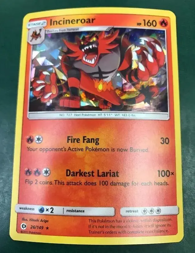 Incineroar [Cracked Ice] - Pokemon Sun & Moon #26