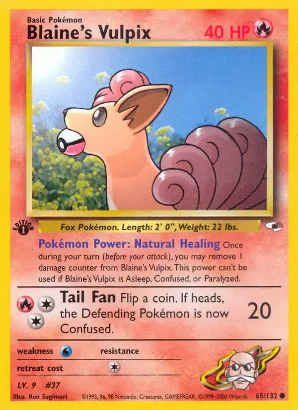 Blaine's Vulpix [1st Edition] - Pokemon Gym Heroes #65