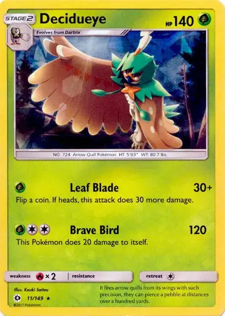 Decidueye [Cracked Ice Holo] - Pokemon Sun & Moon #11