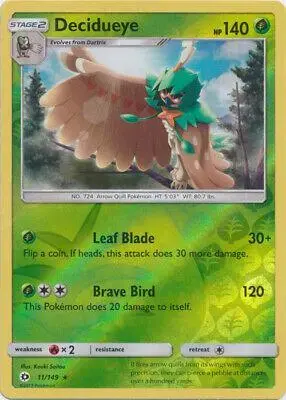 Decidueye [Reverse Holo] - Pokemon Sun & Moon #11