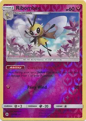 Ribombee [Reverse Holo] - Pokemon Sun & Moon #93