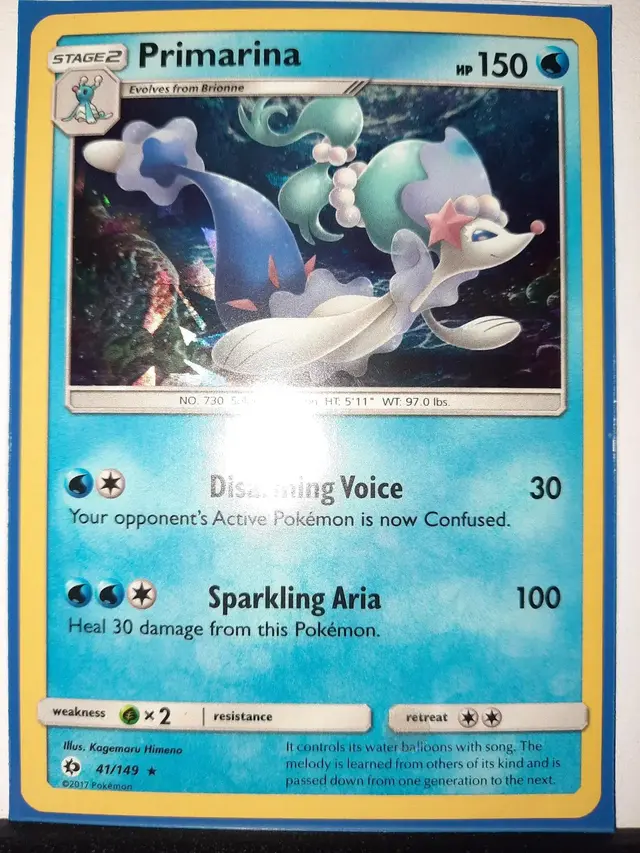 Primarina [Cracked Ice Holo] - Pokemon Sun & Moon #41