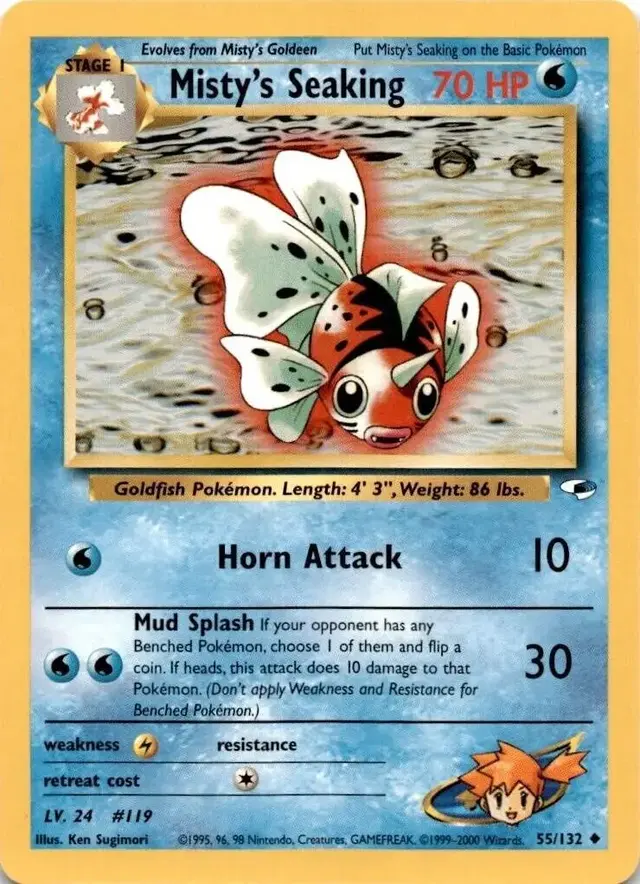 Misty's Seaking - Pokemon Gym Heroes #55