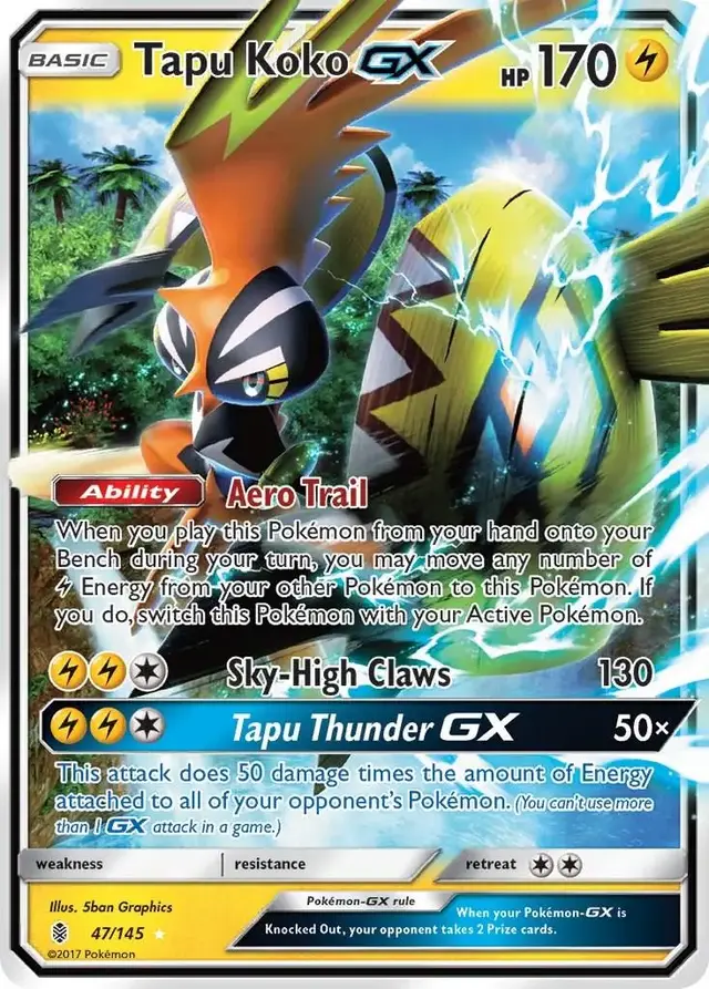 Tapu Koko GX - Pokemon Guardians Rising #47