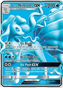 Alolan Ninetales GX 132 - Pokemon Guardians Rising