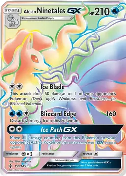 Alolan Ninetales GX #150 - Pokemon Guardians Rising
