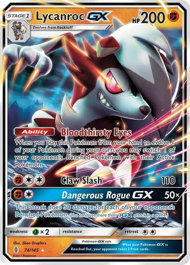 Lycanroc GX - Pokemon Guardians Rising #74
