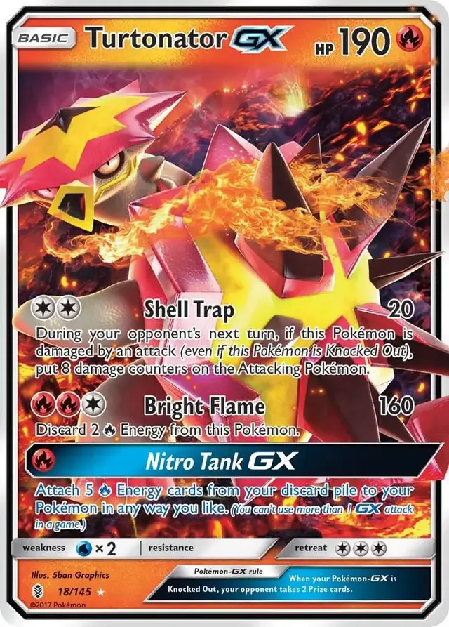 Turtonator GX - Pokemon Guardians Rising #18