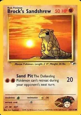 Brock's Sandshrew - Pokemon Gym Heroes #72
