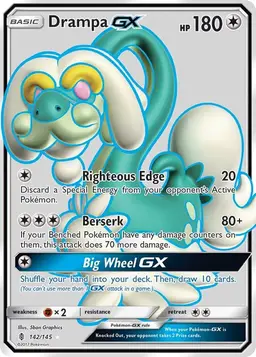 Drampa GX 142 - Pokemon Guardians Rising