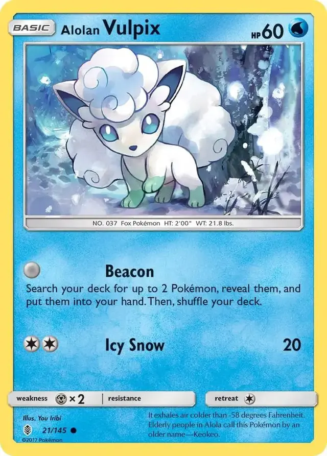 Alolan Vulpix - Pokemon Guardians Rising #21