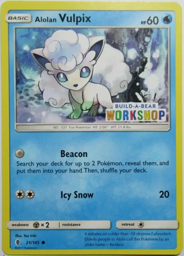 Alolan Vulpix [Build-a-Bear] - Pokemon Guardians Rising #21