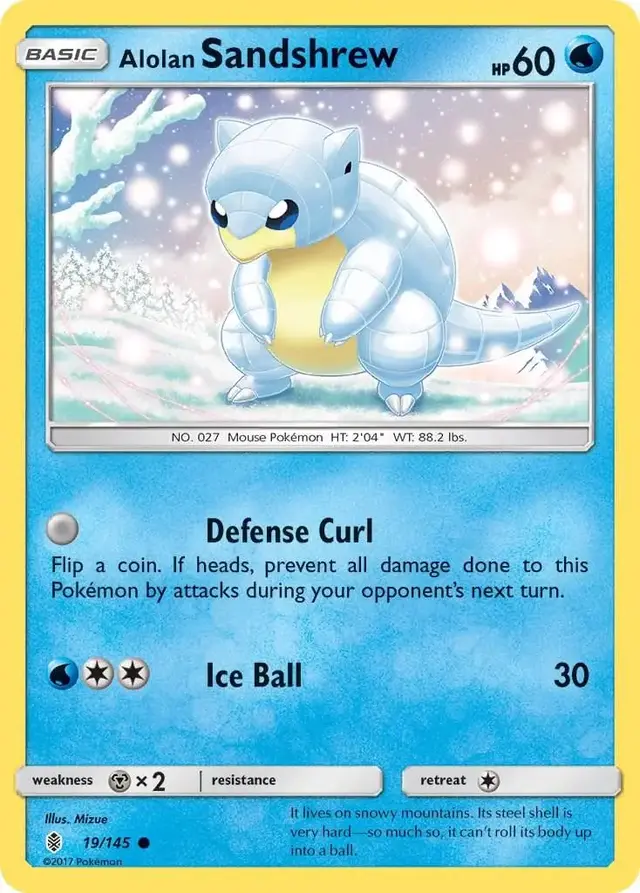 Alolan Sandshrew - Pokemon Guardians Rising #19