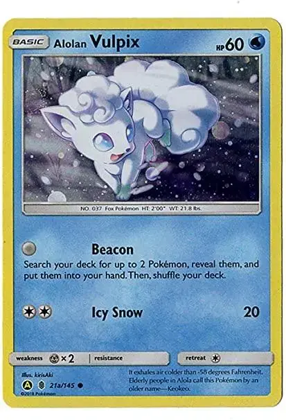 Alolan Vulpix - Pokemon Guardians Rising #21a