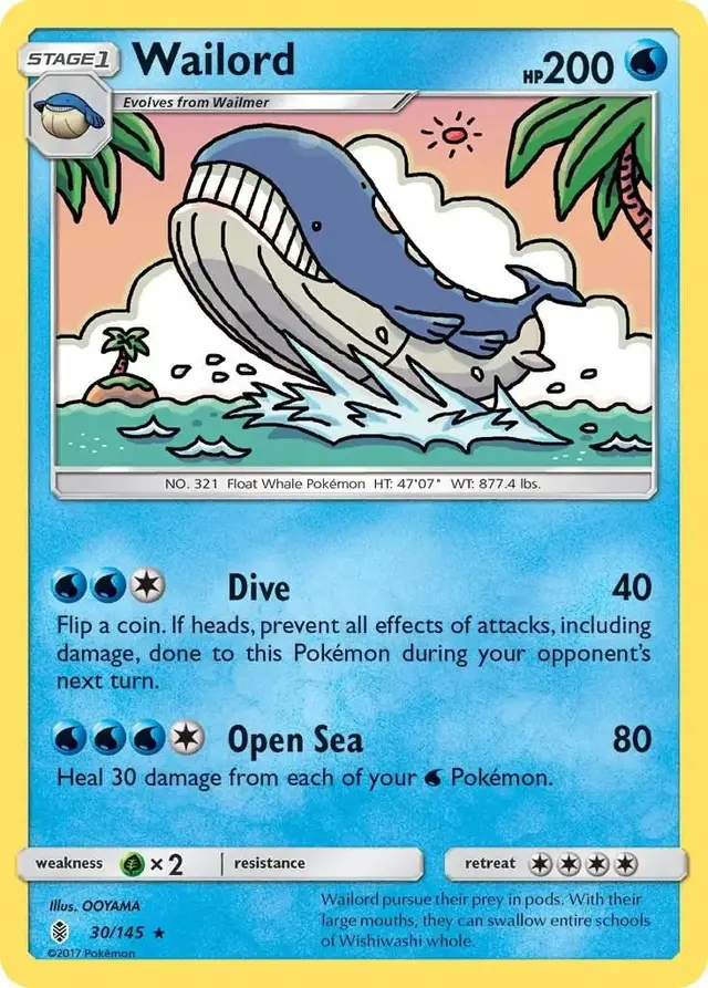 Wailord - Pokemon Guardians Rising #30