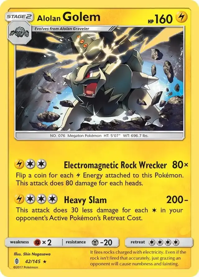 Alolan Golem - Pokemon Guardians Rising #42