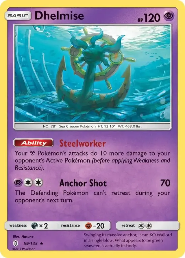Dhelmise - Pokemon Guardians Rising #59