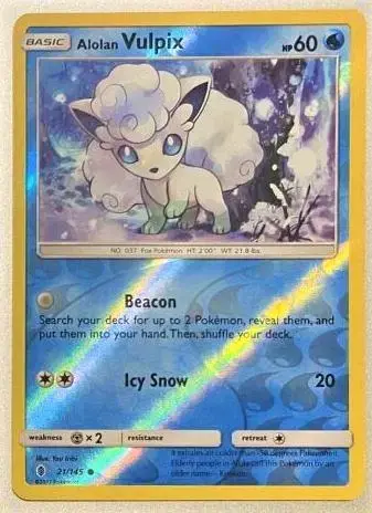 Alolan Vulpix [Reverse Holo] - Pokemon Guardians Rising #21