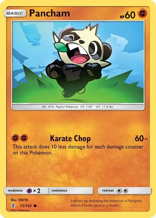 Pancham - Pokemon Guardians Rising #72