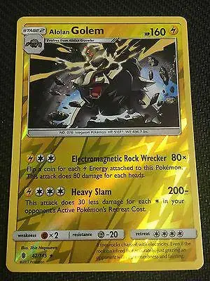 Alolan Golem [Reverse Holo] - Pokemon Guardians Rising #42