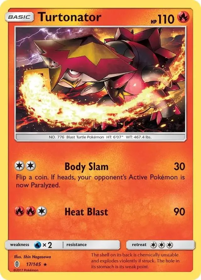 Turtonator - Pokemon Guardians Rising #17
