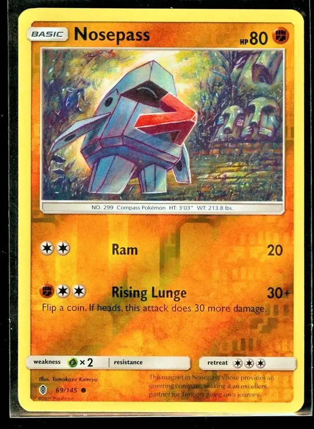 Nosepass [Reverse Holo] - Pokemon Guardians Rising #69