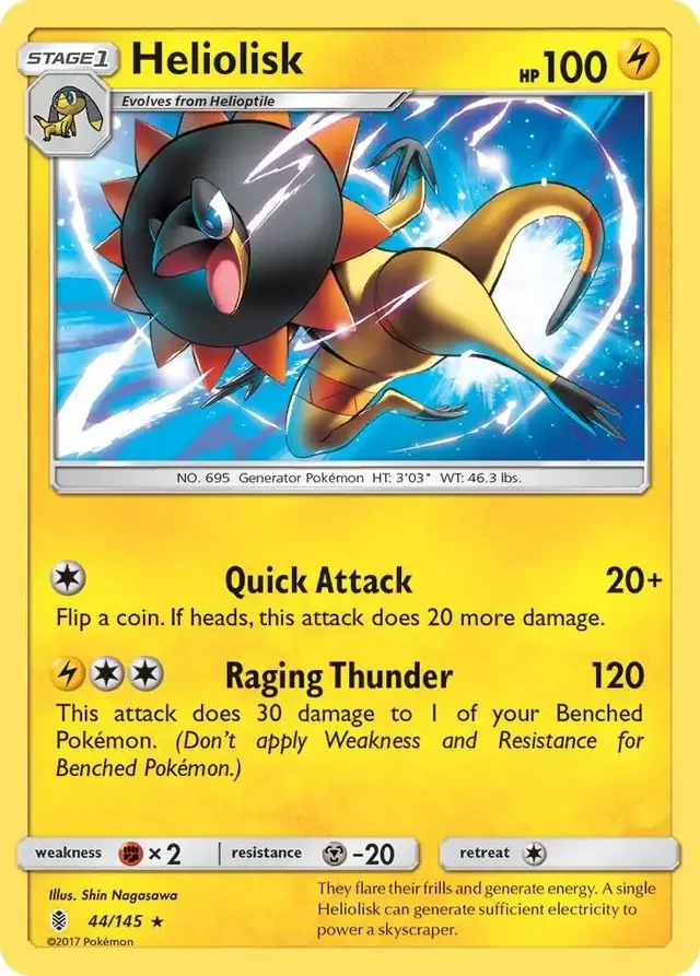Heliolisk - Pokemon Guardians Rising #44