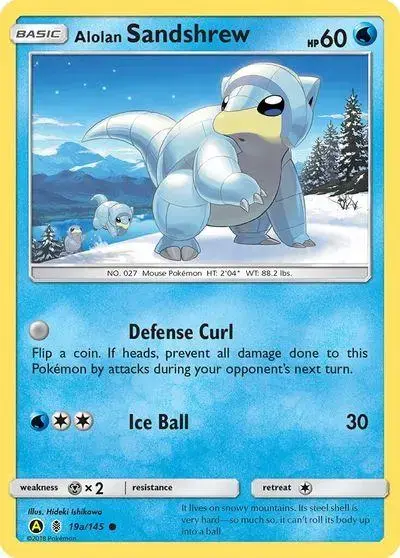 Alolan Sandshrew - Pokemon Guardians Rising #19a