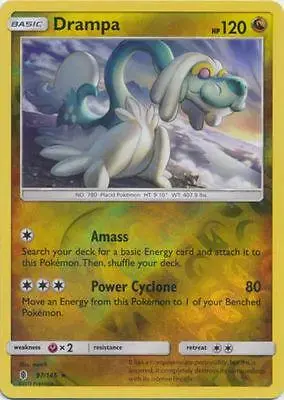 Drampa [Reverse Holo] - Pokemon Guardians Rising #97