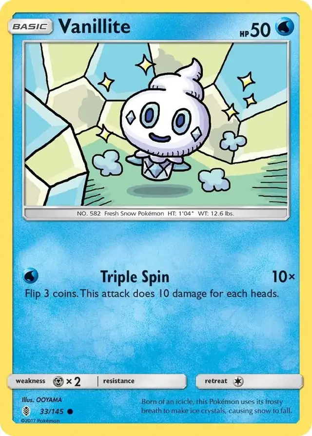 Vanillite - Pokemon Guardians Rising #33