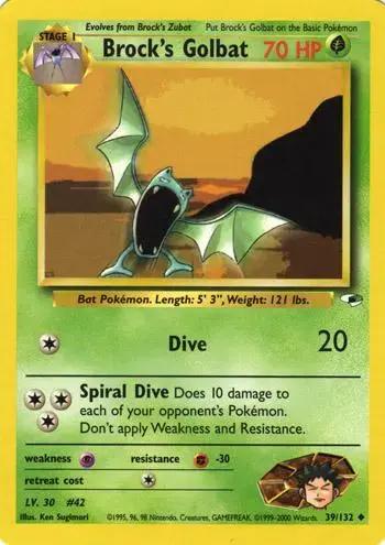 Brock's Golbat - Pokemon Gym Heroes #39