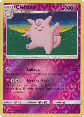 Clefable [Reverse Holo] - Pokemon Guardians Rising #89