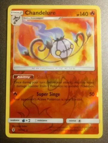 Chandelure [Reverse Holo] - Pokemon Guardians Rising #13