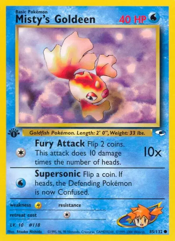 Misty's Goldeen [1st Edition] - Pokemon Gym Heroes #85