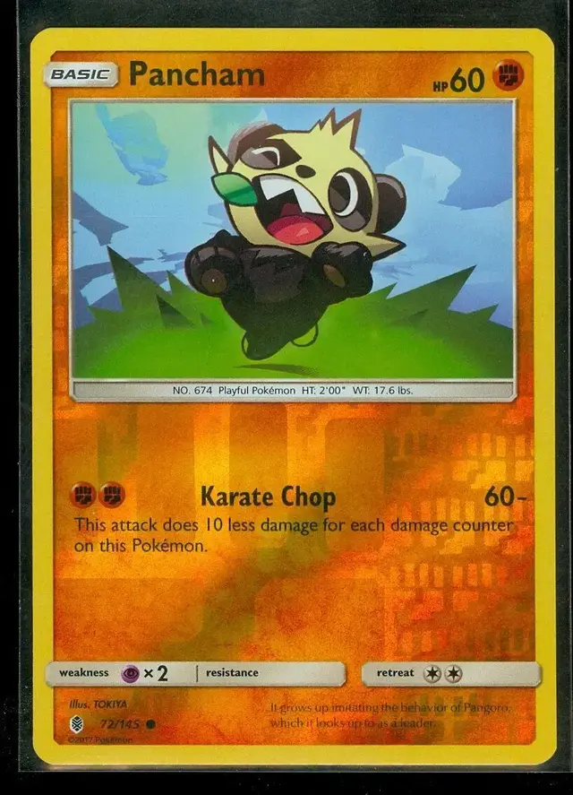 Pancham [Reverse Holo] - Pokemon Guardians Rising #72