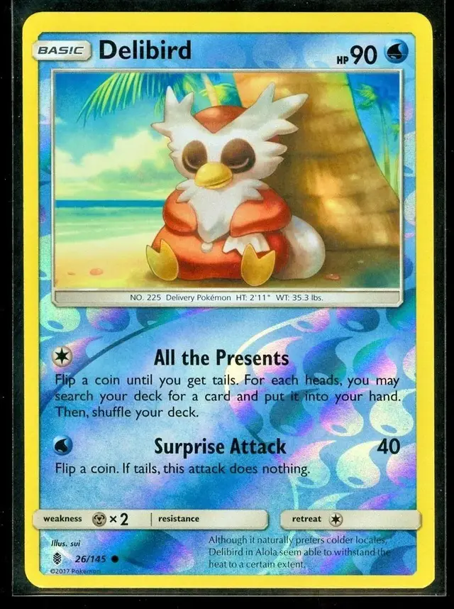 Delibird [Reverse Holo] - Pokemon Guardians Rising #26