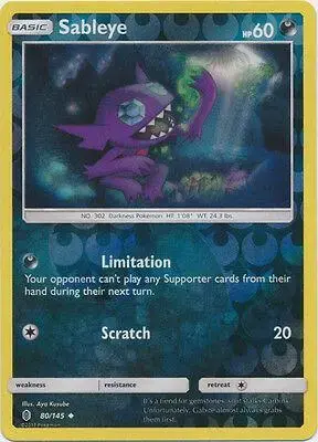 Sableye [Reverse Holo] - Pokemon Guardians Rising #80