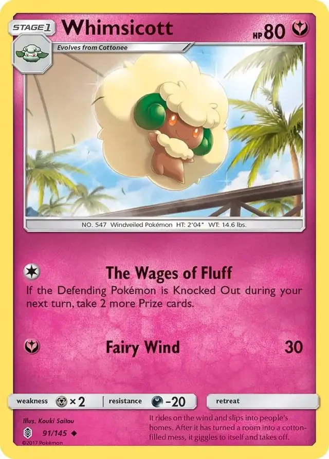 Whimsicott - Pokemon Guardians Rising #91