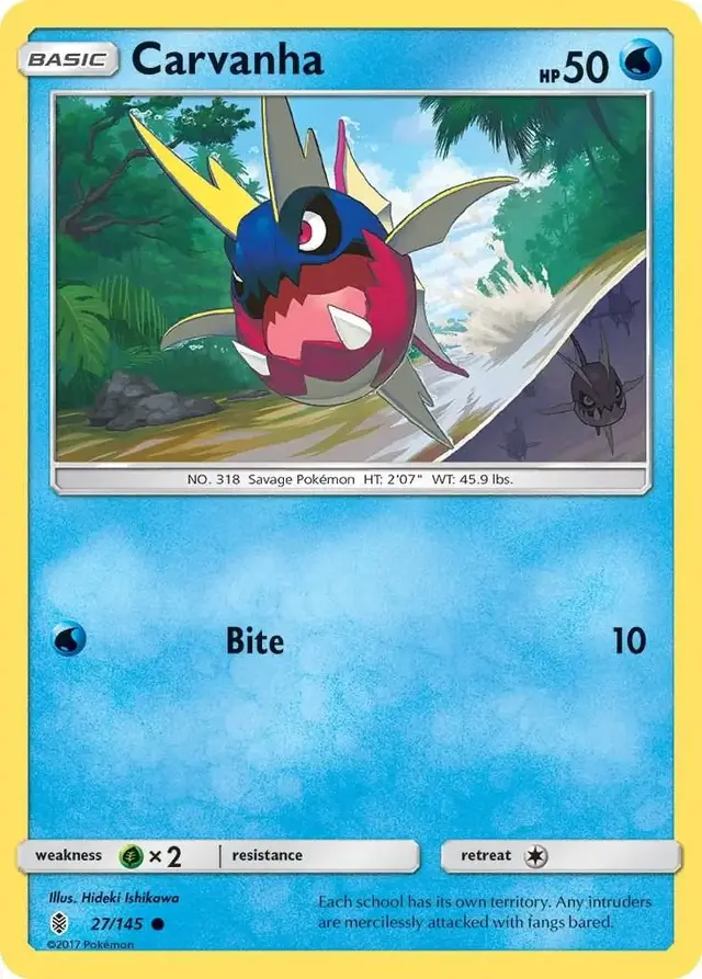 Carvanha - Pokemon Guardians Rising #27