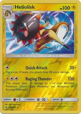 Heliolisk [Reverse Holo] - Pokemon Guardians Rising #44