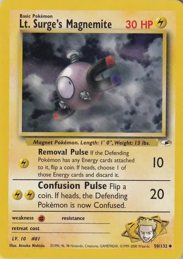 Lt. Surge's Magnemite - Pokemon Gym Heroes #50