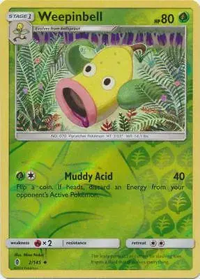 Weepinbell [Reverse Holo] - Pokemon Guardians Rising #2