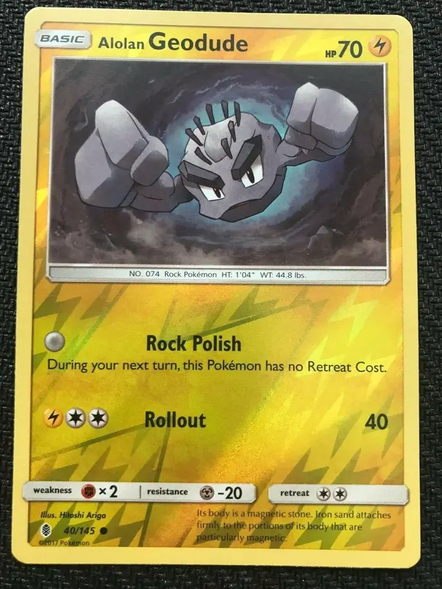 Alolan Geodude [Reverse Holo] - Pokemon Guardians Rising #40