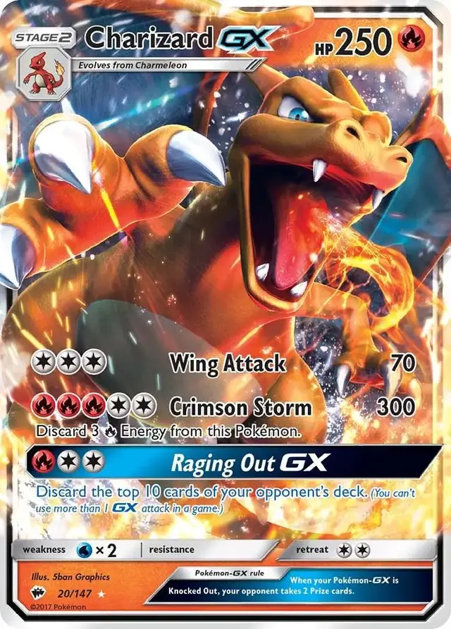 Charizard GX - Pokemon Burning Shadows #20