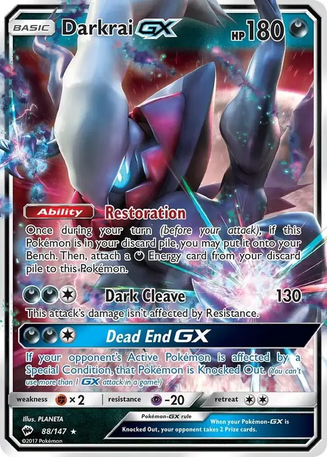 Darkrai GX - Pokemon Burning Shadows #88