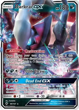 Darkrai GX 88 - Pokemon Burning Shadows