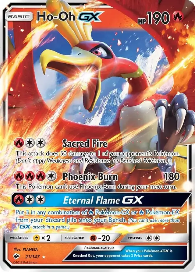 Ho-Oh GX - Pokemon Burning Shadows #21